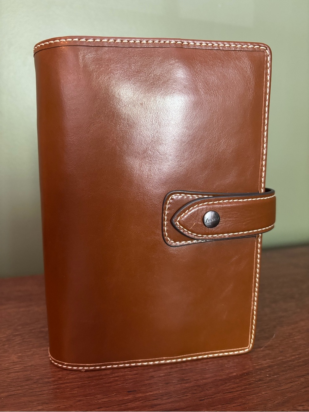 Filofax personal size Malden in brown leather